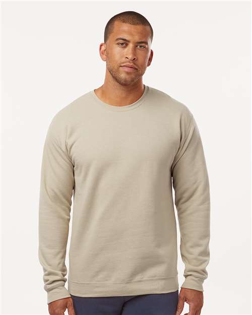 M&O Unisex Crewneck Fleece - 3340 Sand