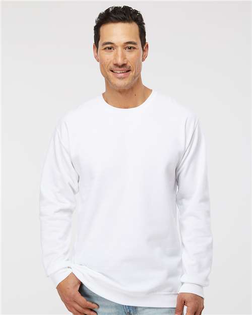 M&O Unisex Crewneck Fleece - 3340 White