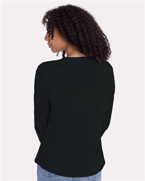 Next Level Women's Cotton Relaxed Long Sleeve T-Shirt - 3911 - 3911N Black