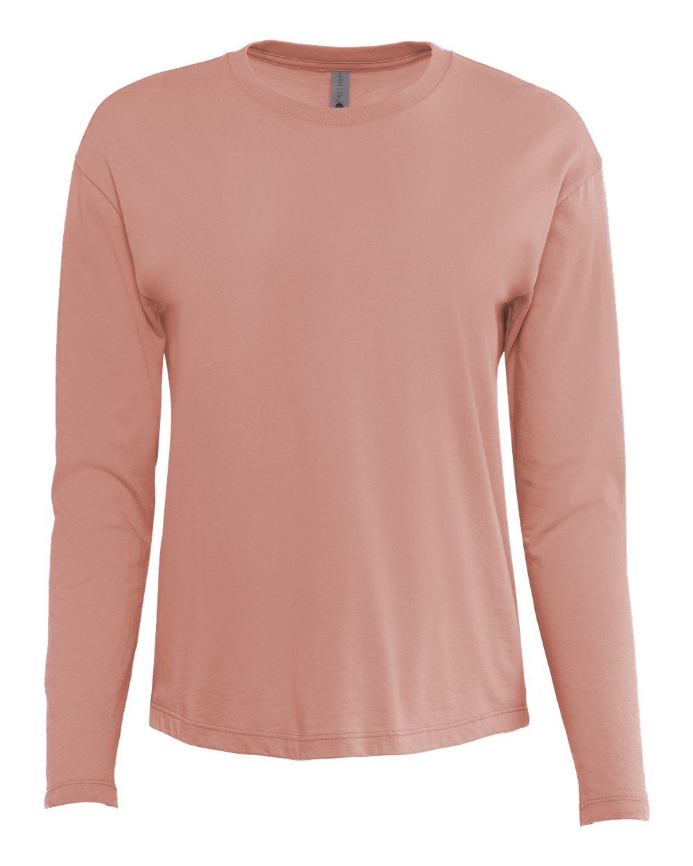 Next Level Women's Cotton Relaxed Long Sleeve T-Shirt - 3911 - 3911N Desert Pink