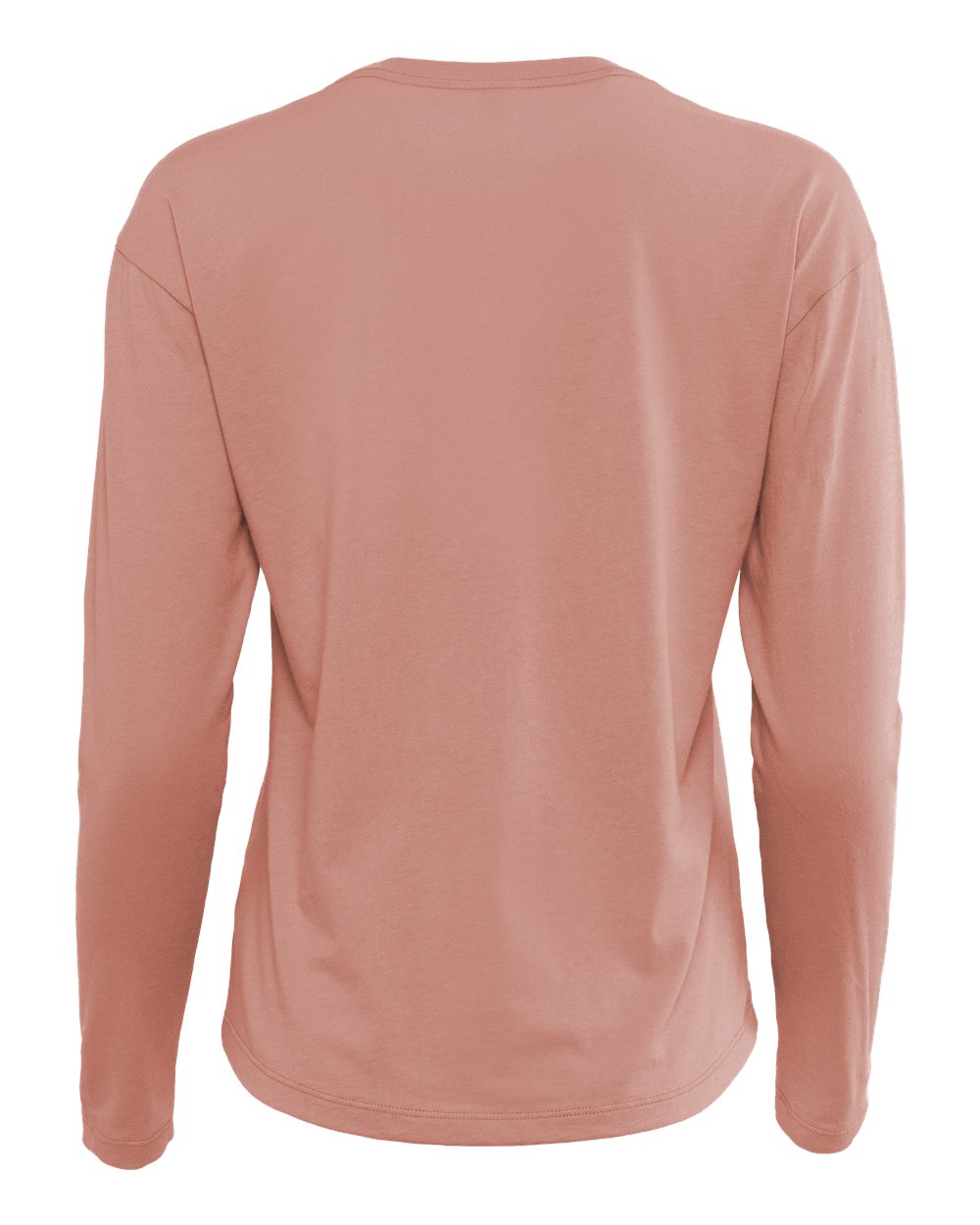 Next Level Women's Cotton Relaxed Long Sleeve T-Shirt - 3911 - 3911N Desert Pink