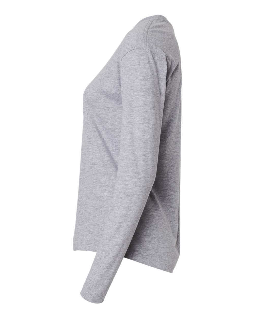 Next Level Women's Cotton Relaxed Long Sleeve T-Shirt - 3911 - 3911N Heather Grey