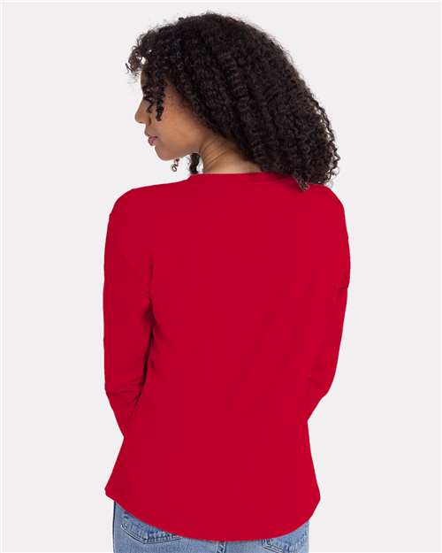 Next Level Women's Cotton Relaxed Long Sleeve T-Shirt - 3911 - 3911N Red