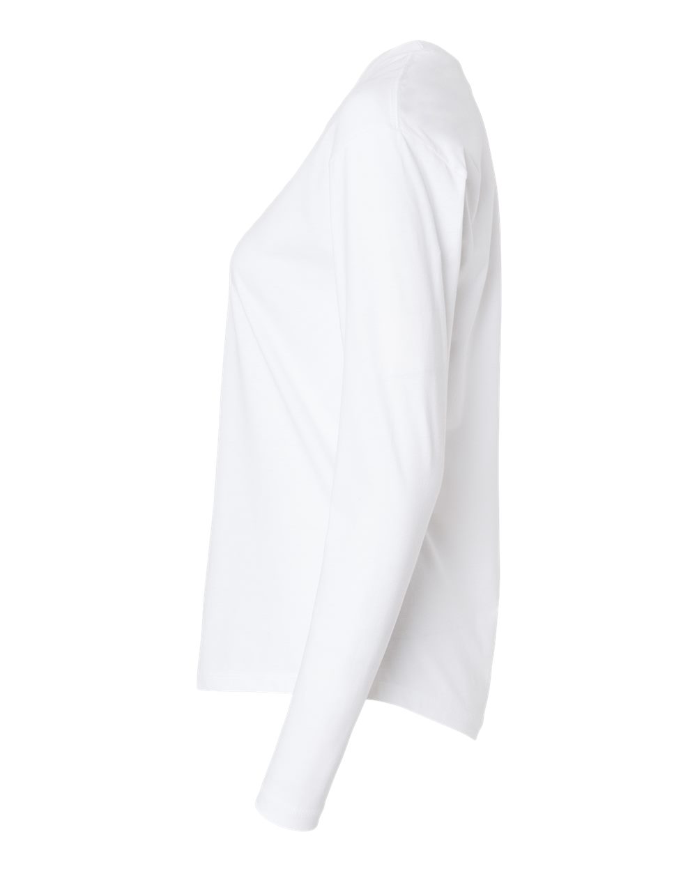 Next Level Women's Cotton Relaxed Long Sleeve T-Shirt - 3911 - 3911N White
