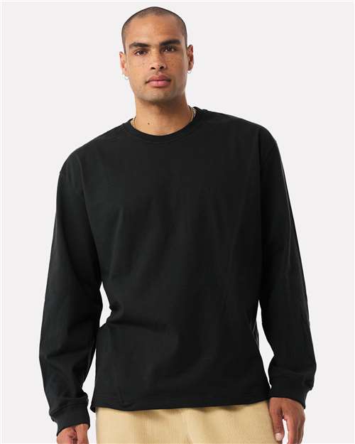 BELLA + CANVAS Unisex 7.5 oz Heavyweight Long Sleeve Tee - 4651 Black