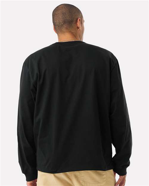 BELLA + CANVAS Unisex 7.5 oz Heavyweight Long Sleeve Tee - 4651 Black