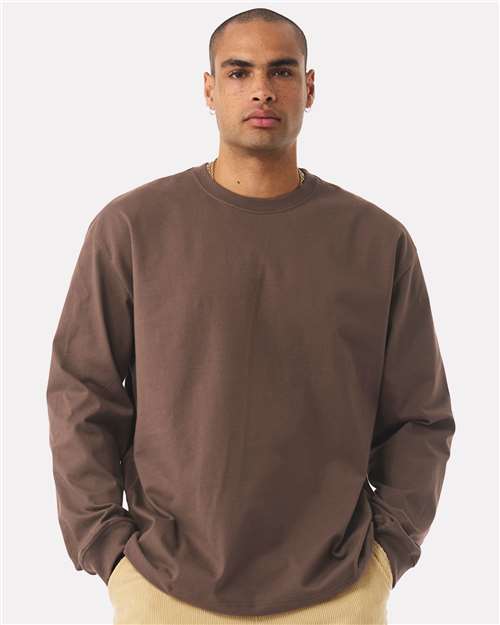 BELLA + CANVAS Unisex 7.5 oz Heavyweight Long Sleeve Tee - 4651 Cocoa