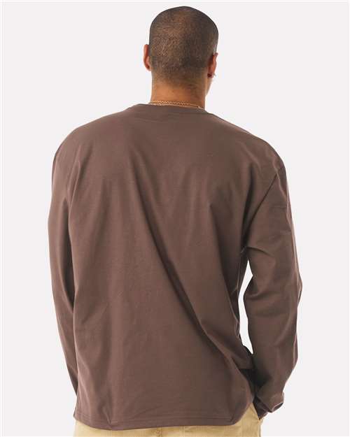 BELLA + CANVAS Unisex 7.5 oz Heavyweight Long Sleeve Tee - 4651 Cocoa