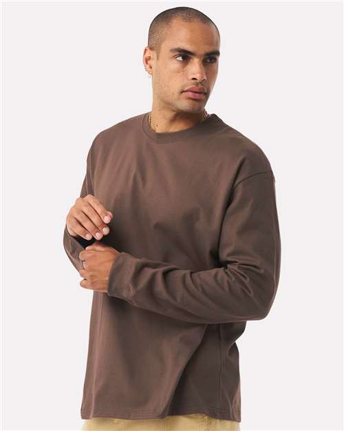 BELLA + CANVAS Unisex 7.5 oz Heavyweight Long Sleeve Tee - 4651 Cocoa