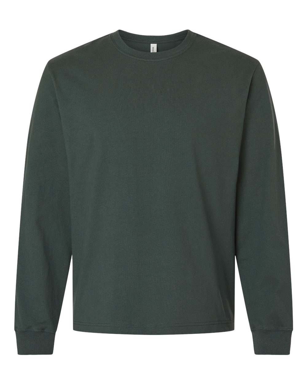 BELLA + CANVAS Unisex 7.5 oz Heavyweight Long Sleeve Tee - 4651 Hunter Green