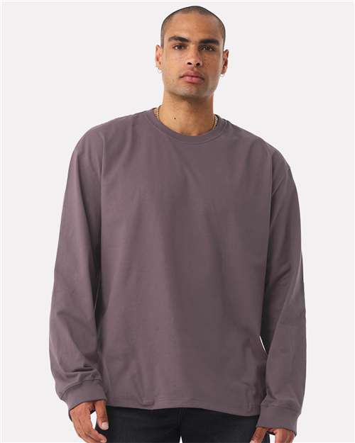 BELLA + CANVAS Unisex 7.5 oz Heavyweight Long Sleeve Tee - 4651 Purple Storm