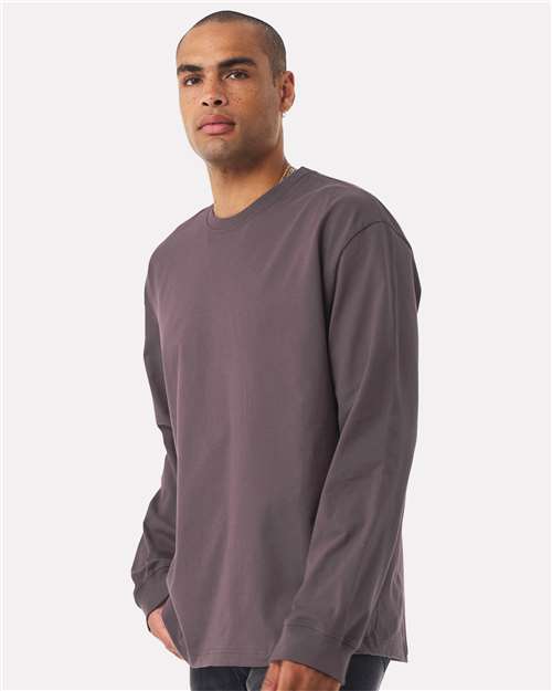 BELLA + CANVAS Unisex 7.5 oz Heavyweight Long Sleeve Tee - 4651 Purple Storm