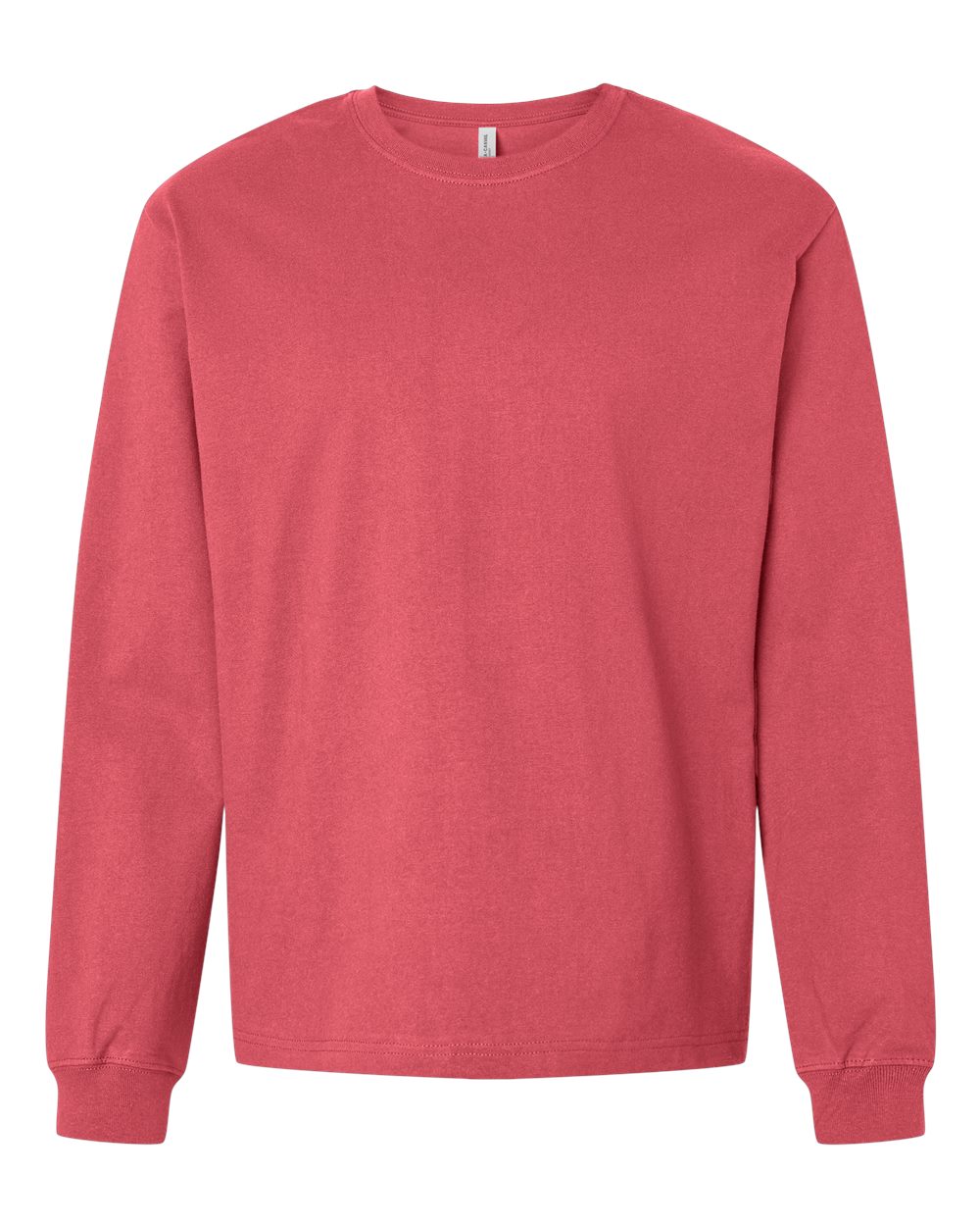 BELLA + CANVAS Unisex 7.5 oz Heavyweight Long Sleeve Tee - 4651 Vintage Red