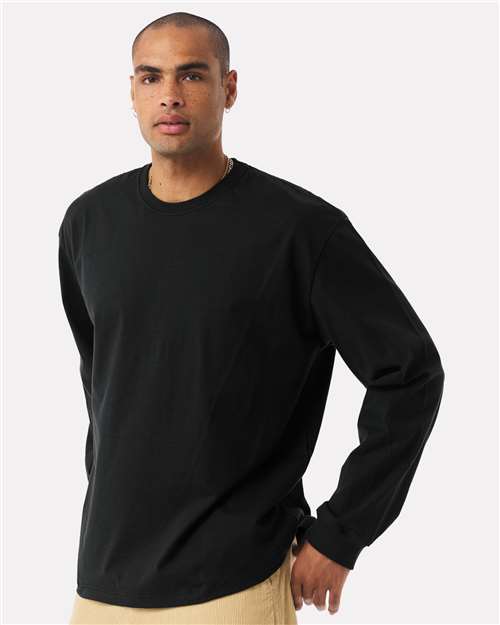 BELLA + CANVAS Unisex 7.5 oz Heavyweight Long Sleeve Tee - 4651 Black