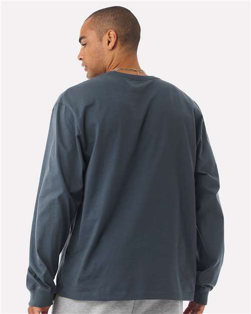 BELLA + CANVAS Unisex 7.5 oz Heavyweight Long Sleeve Tee - 4651 Vintage Navy