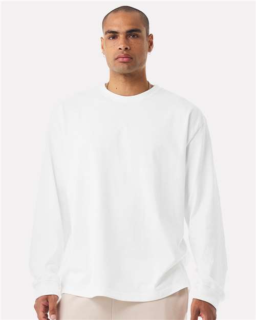 BELLA + CANVAS Unisex 7.5 oz Heavyweight Long Sleeve Tee - 4651 White