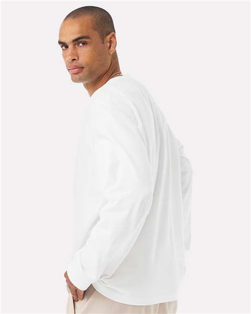 BELLA + CANVAS Unisex 7.5 oz Heavyweight Long Sleeve Tee - 4651 White