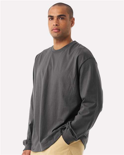 BELLA + CANVAS Unisex 7.5 oz Heavyweight Long Sleeve Tee - 4651 Asphalt