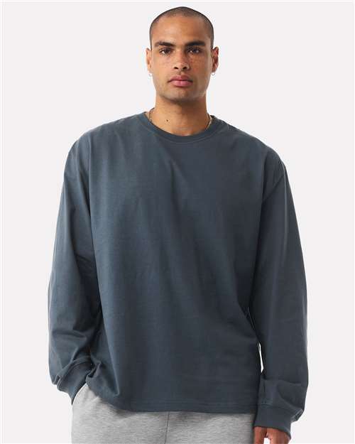 BELLA + CANVAS Unisex 7.5 oz Heavyweight Long Sleeve Tee - 4651 Vintage Navy
