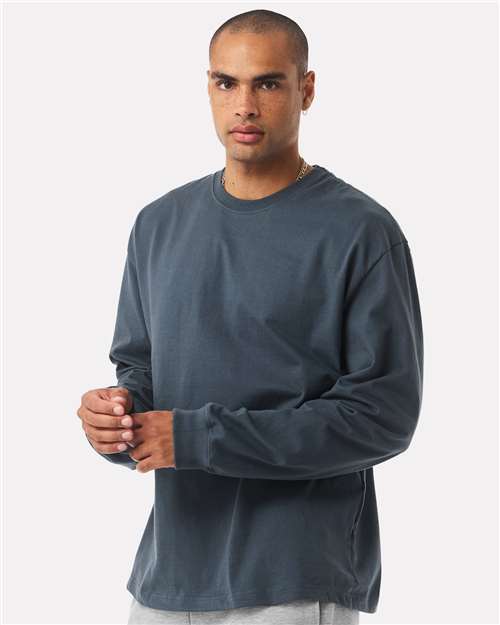BELLA + CANVAS Unisex 7.5 oz Heavyweight Long Sleeve Tee - 4651 Vintage Navy