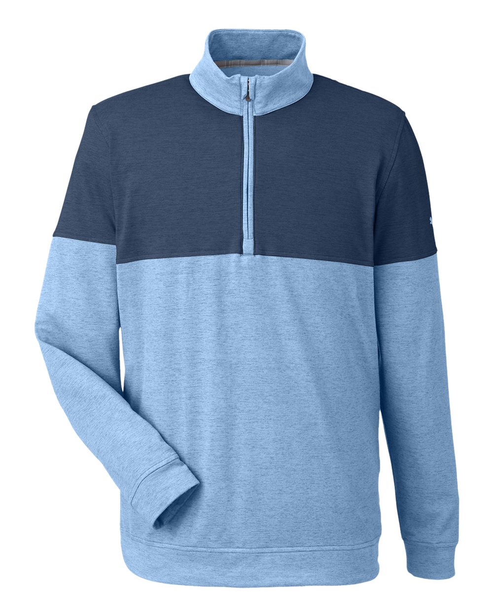 Puma Golf Men's Cloudspun Warm Up Quarter-Zip Pullover - 595803 Blue Bell- Dark Denim