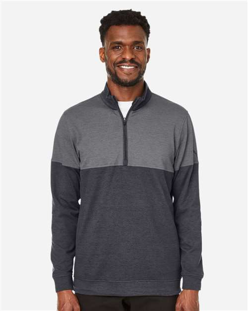 Puma Golf Men's Cloudspun Warm Up Quarter-Zip Pullover - 595803 Puma Black- Quiet Shade