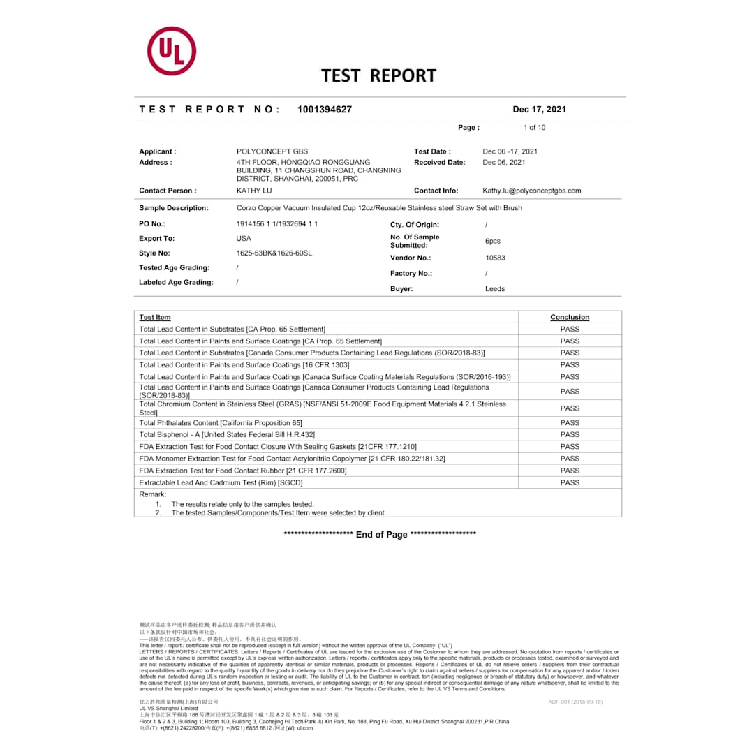 Reusable Stainless steel Straw Set with Brush - 1626-60 Silver