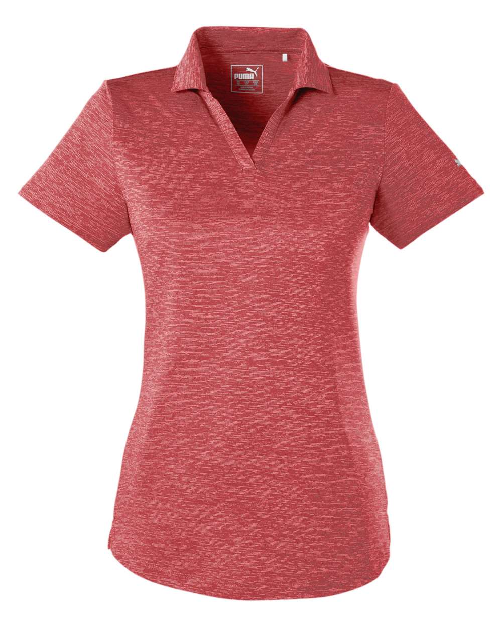 Puma Golf Women's Icon Heather Polo - 596802 High Risk Red