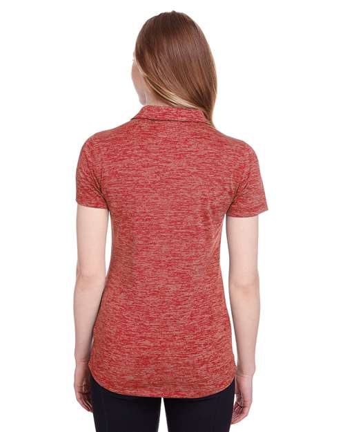 Puma Golf Women's Icon Heather Polo - 596802 High Risk Red
