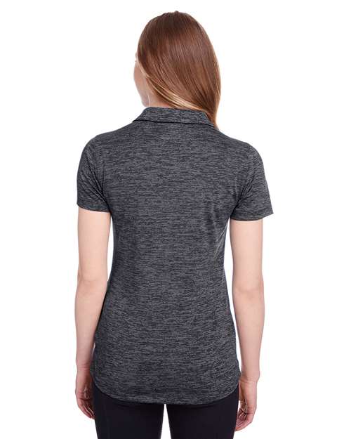 Puma Golf Women's Icon Heather Polo - 596802 Puma Black