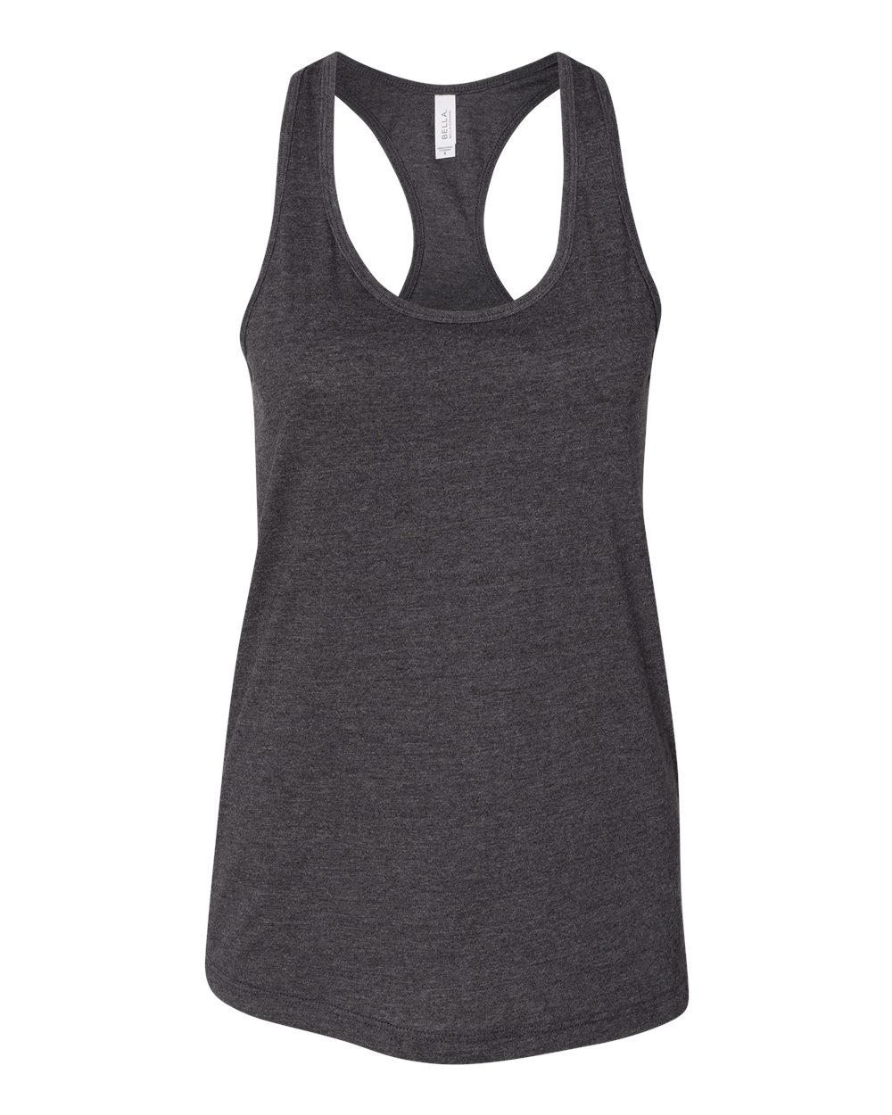 BELLA + CANVAS Women's Jersey Racerback Tank - 6008 - 6008B Dark Grey Heather