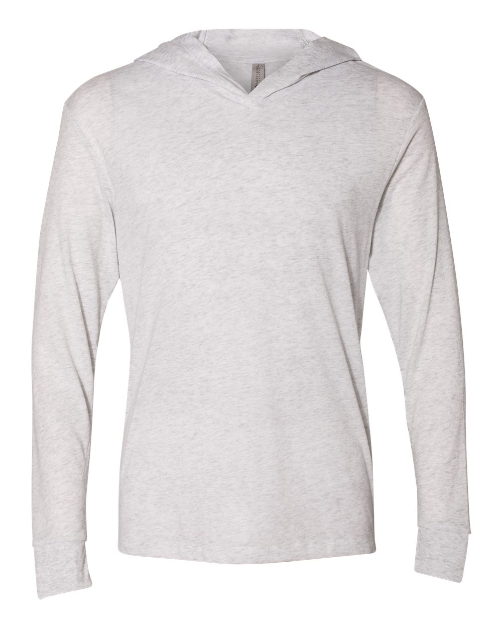 Next Level Unisex Triblend Hooded Long Sleeve Pullover T-Shirt - 6021 - 6021M Heather White