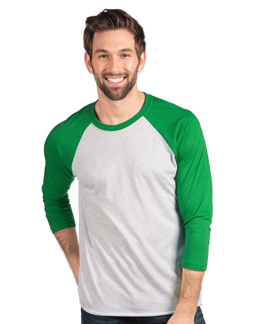 Next Level Unisex Triblend Three-Quarter Raglan Tee - 6051