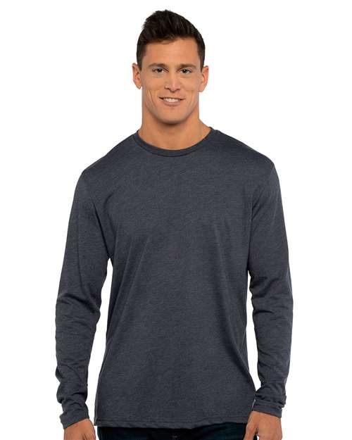 Next Level Men's Triblend Long Sleeve T-Shirt - 6071 Vintage Navy