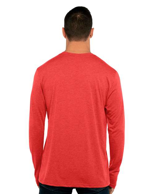 Next Level Men's Triblend Long Sleeve T-Shirt - 6071 Vintage Red