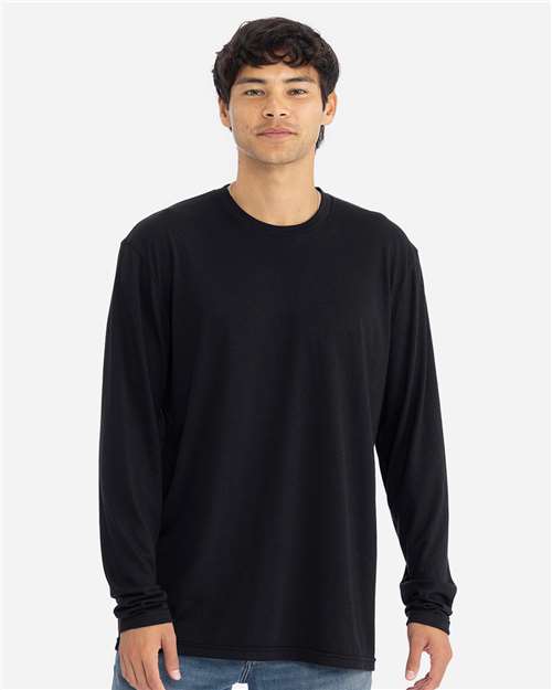 Next Level Men's Triblend Long Sleeve T-Shirt - 6071 Black
