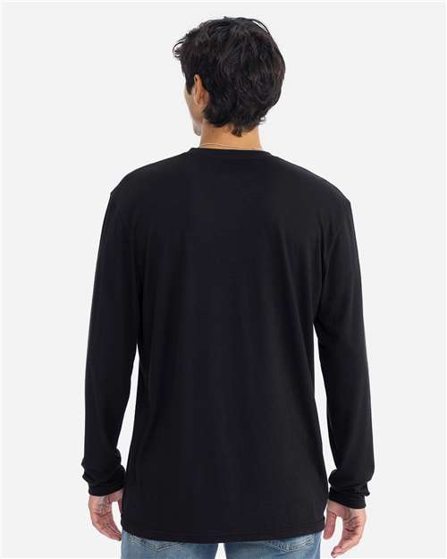 Next Level Men's Triblend Long Sleeve T-Shirt - 6071 Black