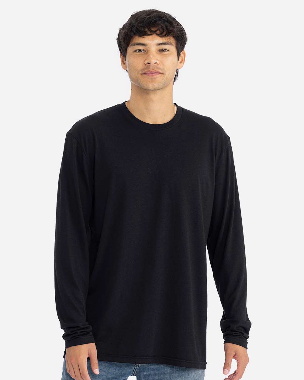 Next Level Unisex Triblend Long Sleeve Tee - 6071 Black
