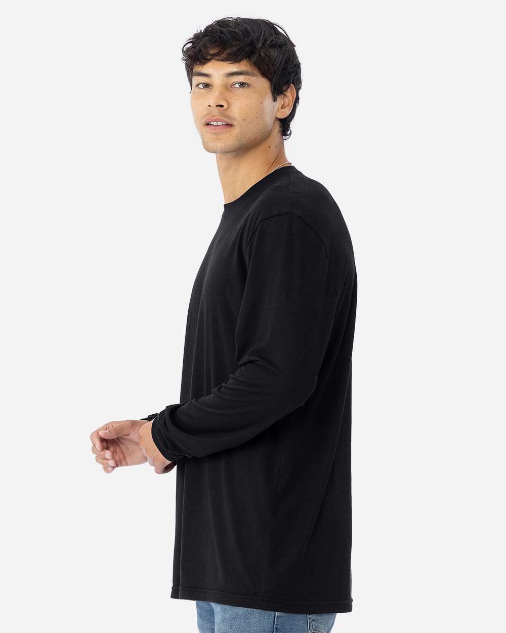 Next Level Unisex Triblend Long Sleeve Tee - 6071 Black