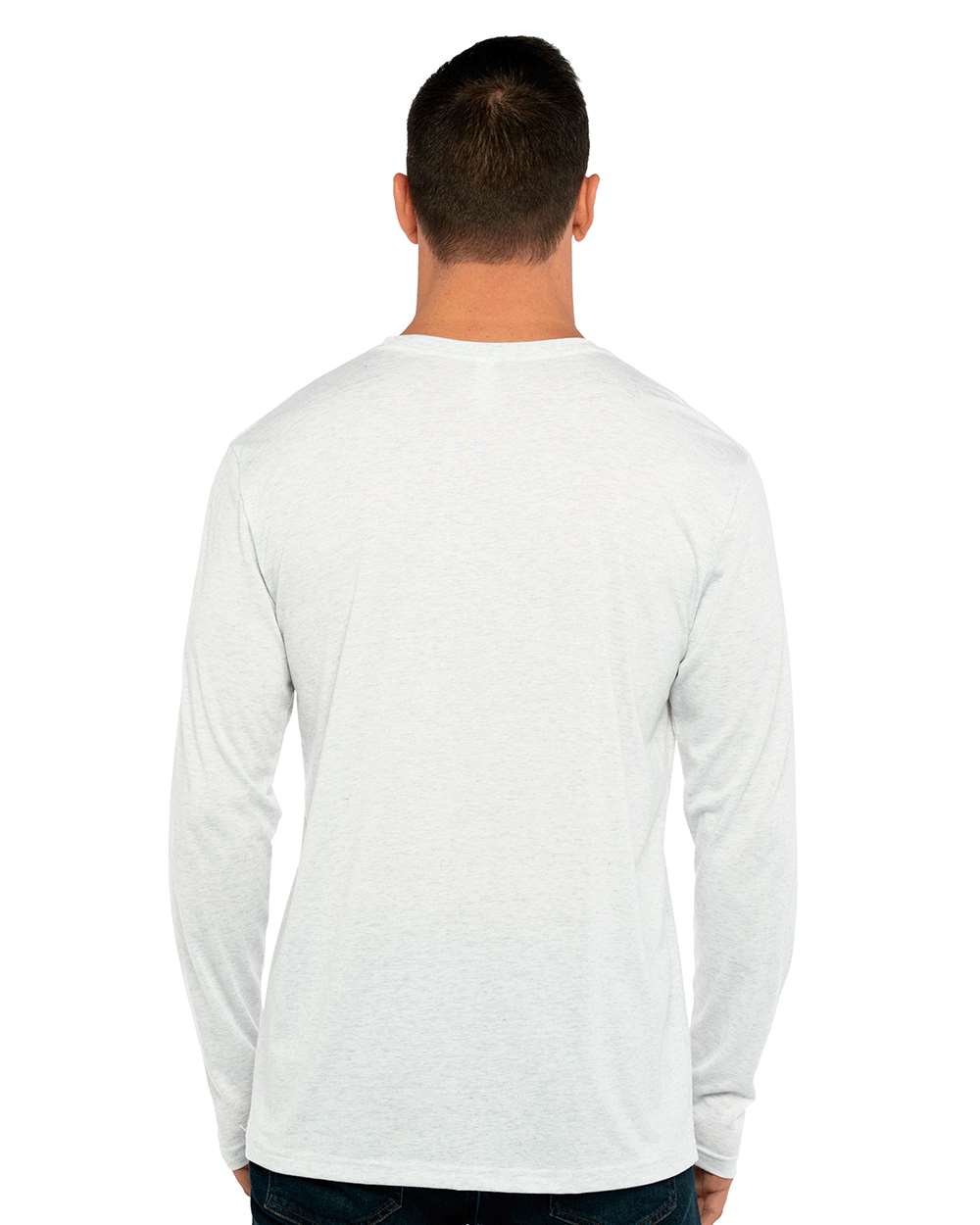 Next Level Unisex Triblend Long Sleeve Tee - 6071 Heather White