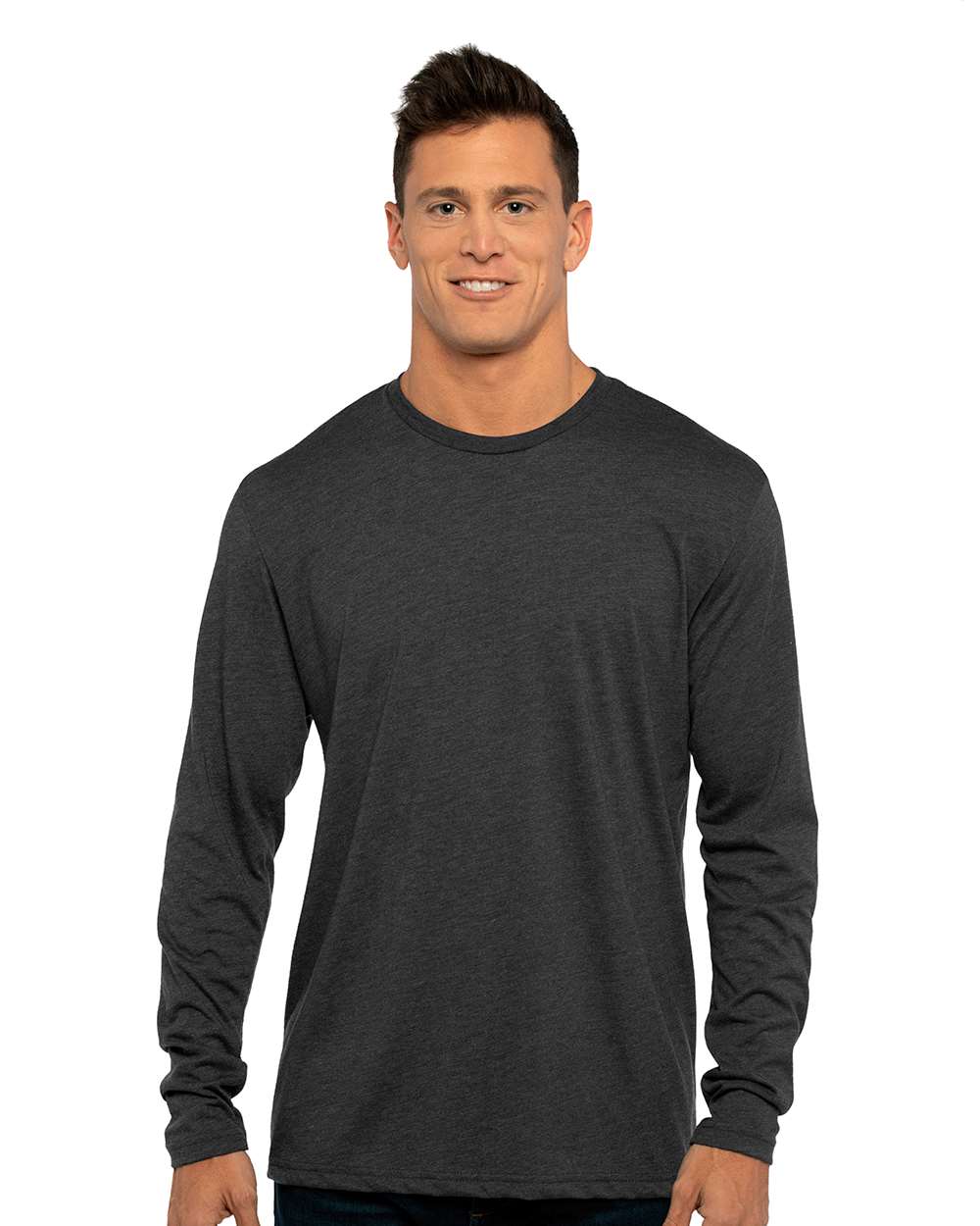 Next Level Unisex Triblend Long Sleeve Tee - 6071 Vintage Black