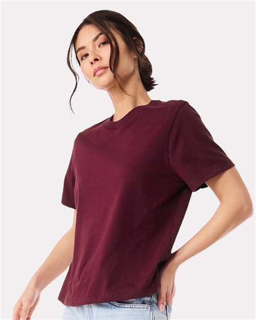 BELLA + CANVAS Women's 6 oz Heavyweight Tee - 6110 - 6110C Maroon