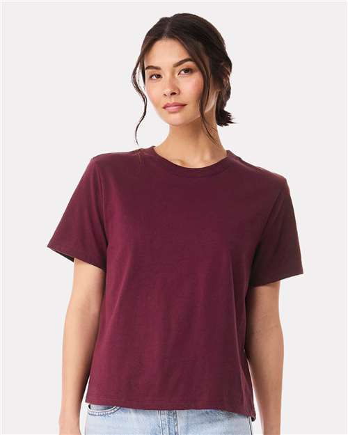 BELLA + CANVAS Women's 6 oz Heavyweight Tee - 6110 - 6110C Maroon