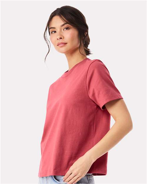 BELLA + CANVAS Women's 6 oz Heavyweight Tee - 6110 - 6110C Vintage Red