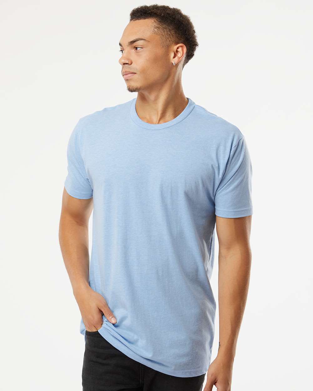 Next Level Unisex CVC Tee - 6210 - 6210M Heather Columbia Blue