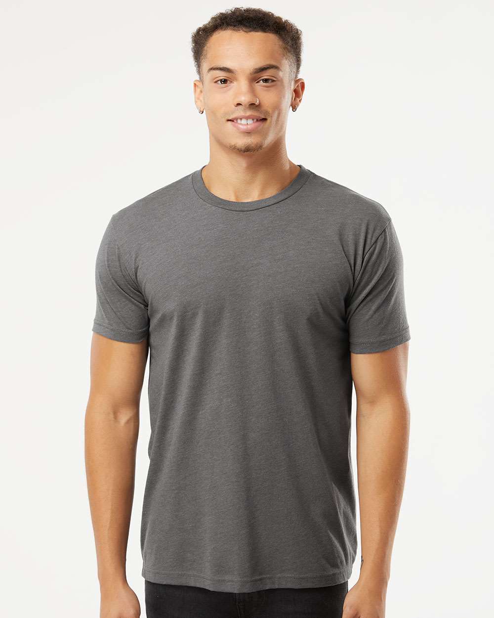 Next Level Unisex CVC Tee - 6210 - 6210M Heather Heavy Metal