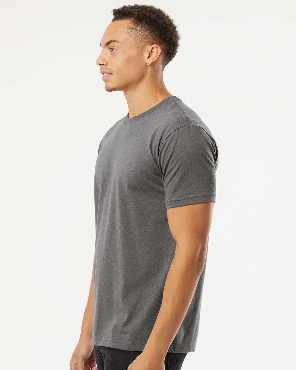 Next Level Unisex CVC Tee - 6210 - 6210M Heather Heavy Metal