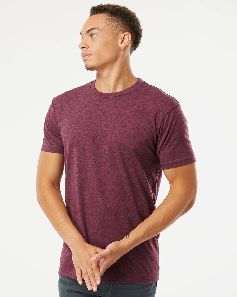 Next Level Unisex CVC Tee - 6210 - 6210M Heather Maroon