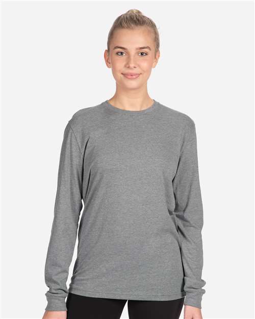 Next Level Unisex CVC Long Sleeve T-Shirt - 6211 - 6211N Dark Heather Grey