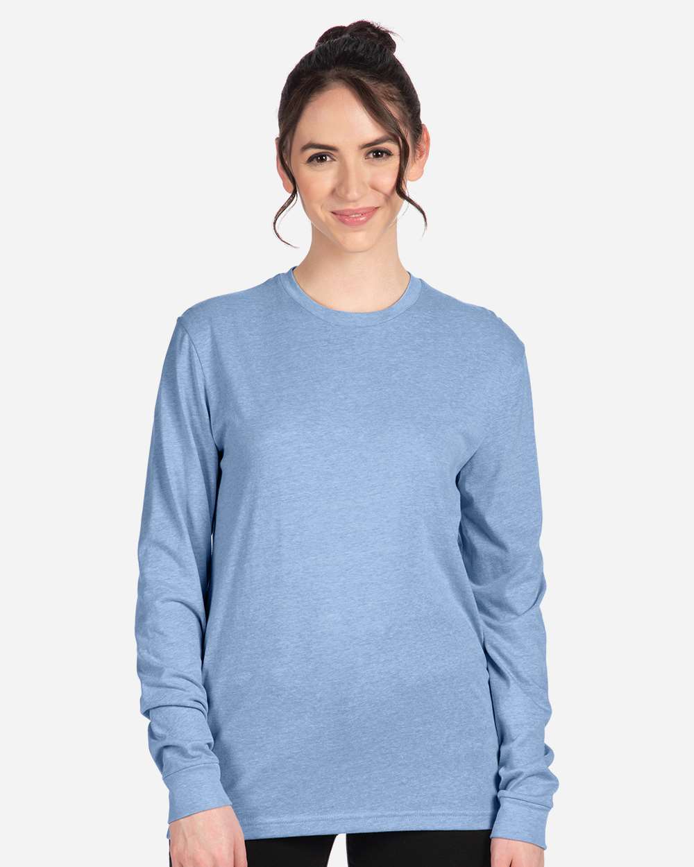 Next Level Unisex CVC Long Sleeve Tee - 6211 - 6211N Heather Columbia Blue